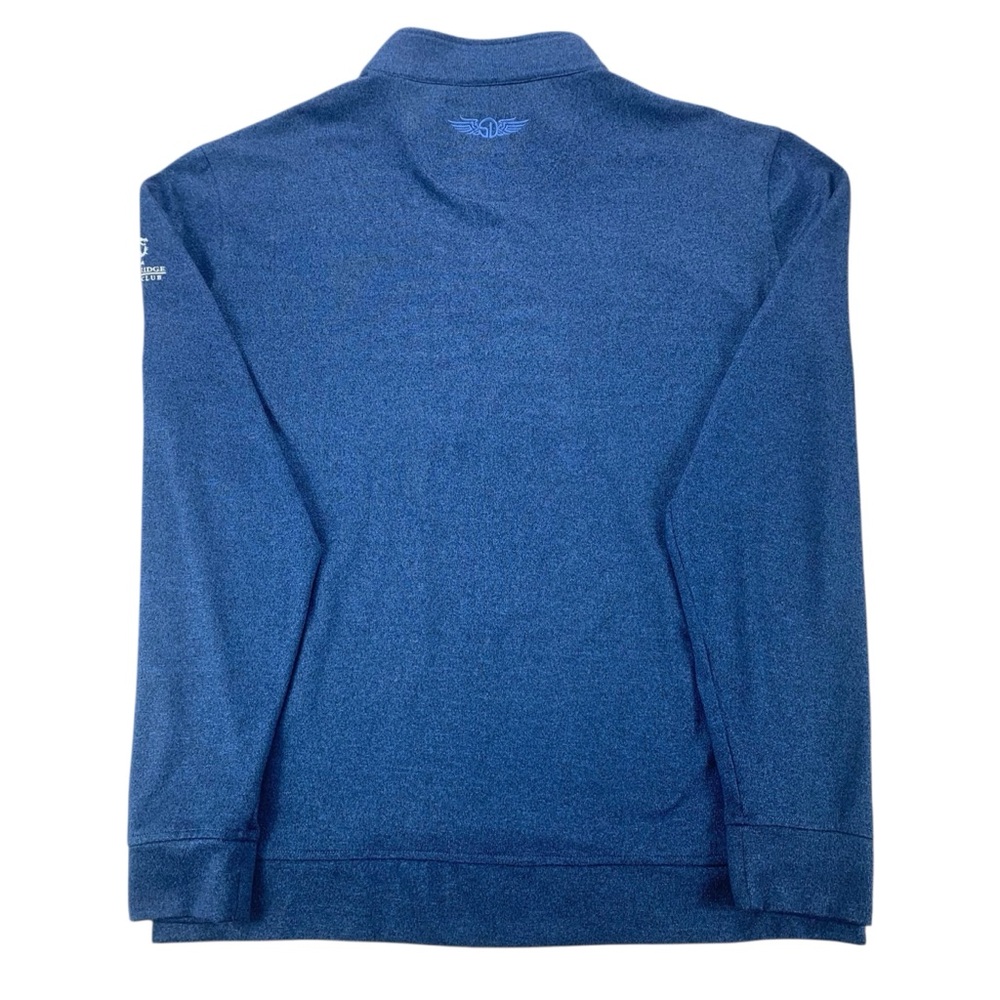 Straight Down XXL Blue 1/4 Zip Pullover DragonRidge Country Club Golf Sweater - Picture 4 of 7